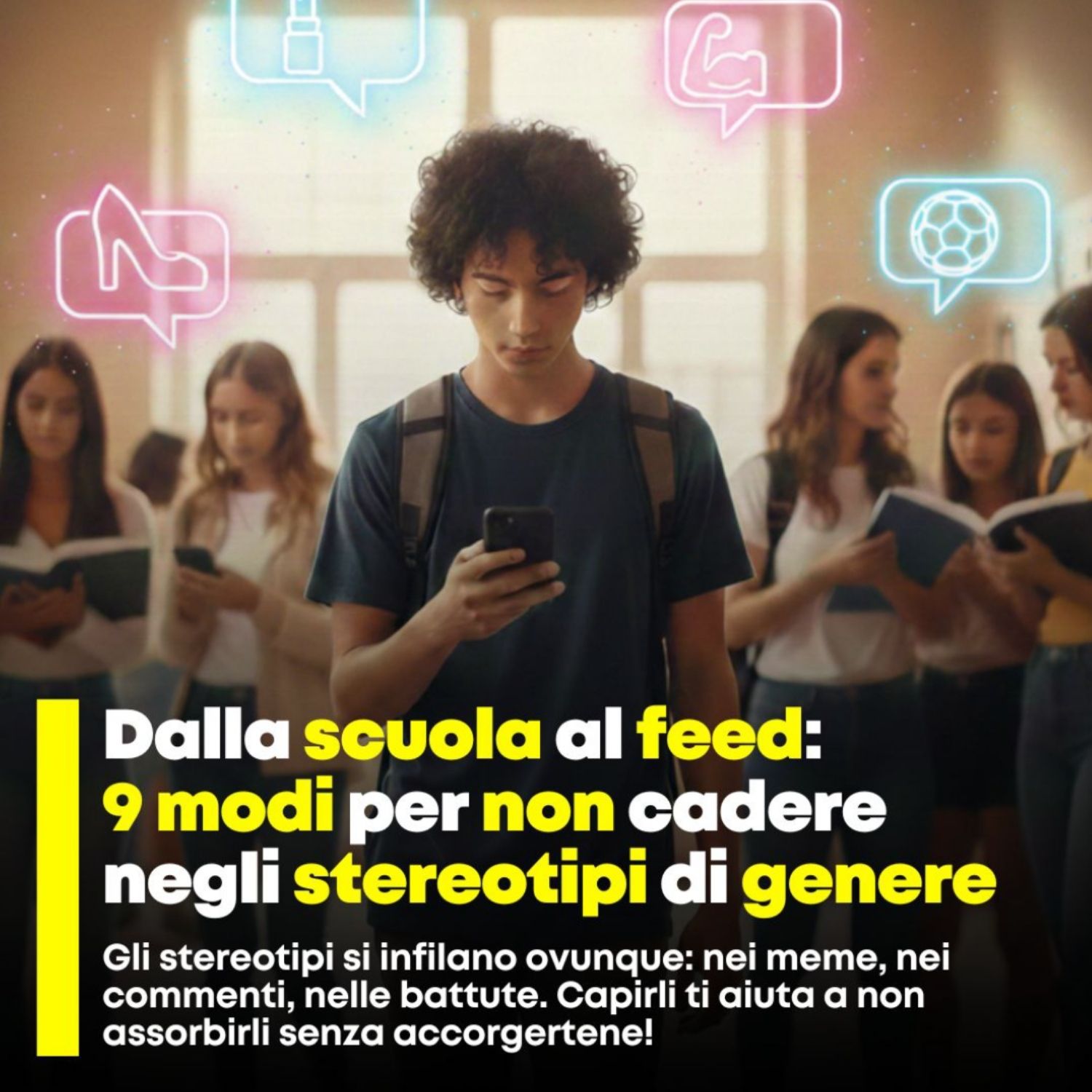screenshot social news Skuola.net - Prevenzione della violenza di genere - Associazione CAF