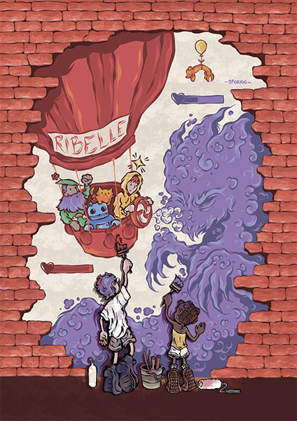 spokkio-poster-ragazzi Poster del gruppo teen sul tema arte e inclusione sociale contro i pregiudizi